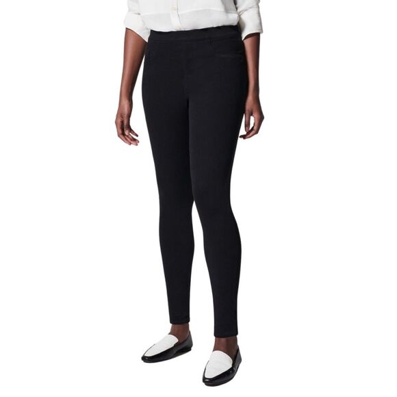 SPANX Black Jean-Ish Ankle Leggings Size Medium - Picture 1 of 14